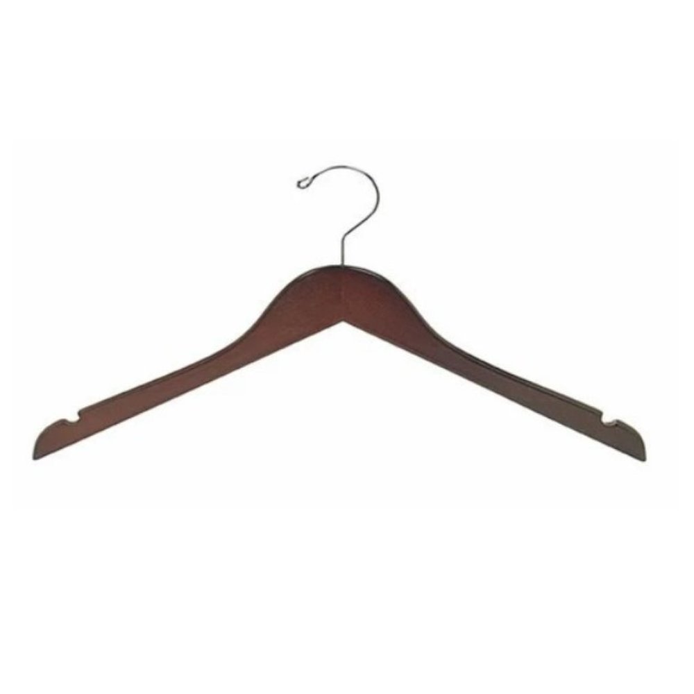 Petite Size Wooden Dress Hanger - Bundle of 25